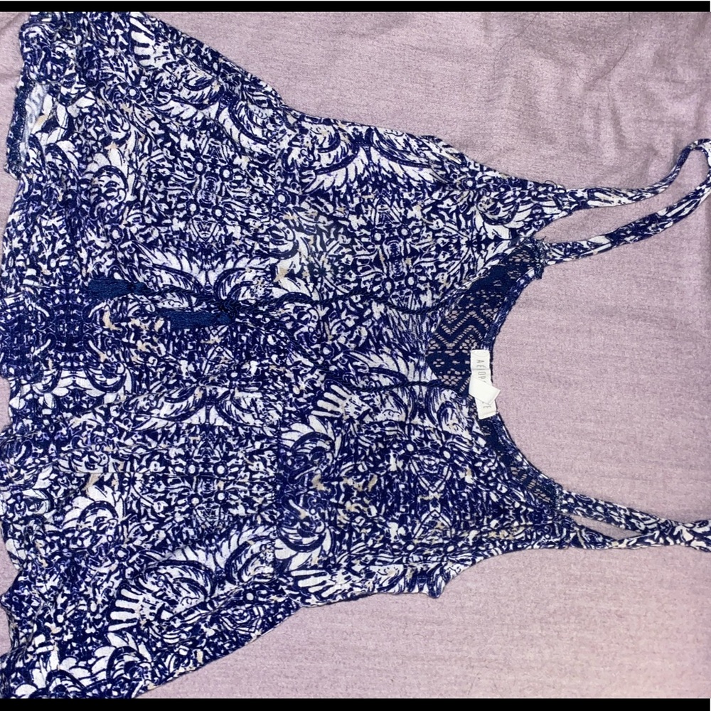blue baby doll tank top, white babydoll tank top